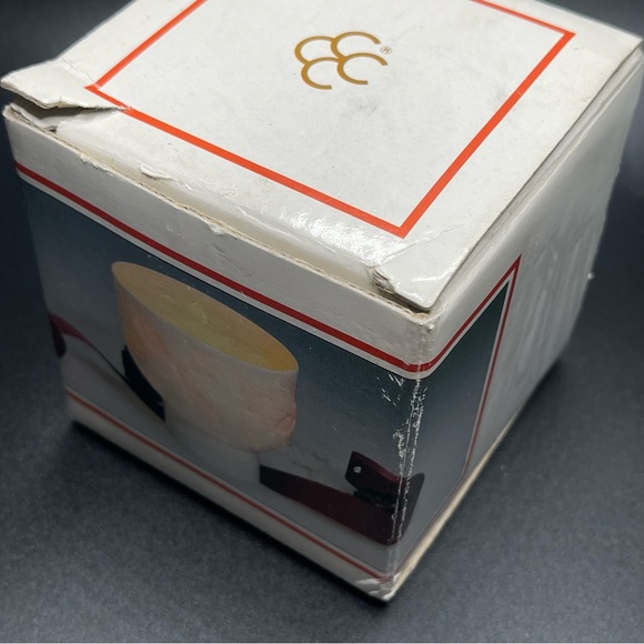 VTG Colonial Candle of Cape Cod Holly Ceramic Candle Holder w/Box Christmas - Picture 7 of 11